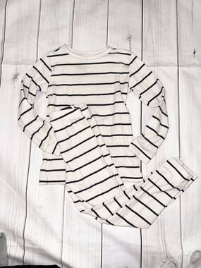 Black Striped Pajamas - Toddler 4T